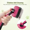 imagePecute SelfCleaning Slicker Brush for Dogs Cats Lightweight Dog Brush for Shedding Massaging Grooming Cat Brush Gently Removes Loose Fur Undercoat for Dogs Cats Rabbits of All Hair TypesPink