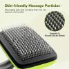 imagePecute SelfCleaning Slicker Brush for Dogs Cats Lightweight Dog Brush for Shedding Massaging Grooming Cat Brush Gently Removes Loose Fur Undercoat for Dogs Cats Rabbits of All Hair TypesGreen