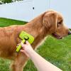 imagePecute SelfCleaning Slicker Brush for Dogs Cats Lightweight Dog Brush for Shedding Massaging Grooming Cat Brush Gently Removes Loose Fur Undercoat for Dogs Cats Rabbits of All Hair TypesGreen
