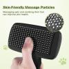 imagePecute SelfCleaning Slicker Brush for Dogs Cats Lightweight Dog Brush for Shedding Massaging Grooming Cat Brush Gently Removes Loose Fur Undercoat for Dogs Cats Rabbits of All Hair TypesBlack