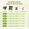 imagePecute SelfCleaning Slicker Brush for Dogs Cats Lightweight Dog Brush for Shedding Massaging Grooming Cat Brush Gently Removes Loose Fur Undercoat for Dogs Cats Rabbits of All Hair TypesGreen