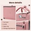 imagePecute Stylish Cat Carrier Up to 13lbs Soft Sided Small Dog Travel Carriers Collapsible Pet Carrier for Small Cats and Dogs with Locking Safety Zippers Puppy Carrier Airline Approved WhitePink