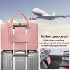 imagePecute Stylish Cat Carrier Up to 13lbs Soft Sided Small Dog Travel Carriers Collapsible Pet Carrier for Small Cats and Dogs with Locking Safety Zippers Puppy Carrier Airline Approved WhitePink