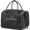 imagePecute Stylish Cat Carrier Up to 13lbs Soft Sided Small Dog Travel Carriers Collapsible Pet Carrier for Small Cats and Dogs with Locking Safety Zippers Puppy Carrier Airline Approved WhiteBlack