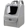 imagePecute Cat Backpack Carrier Small Dog Backpack Carrier Pet Backpack Carrier for Cats Dogs Puppy Kitten Cat Carrier Bag Carrying for Travel Hiking Bike Riding Walking OutdoorLight Gray