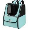 imagePecute Cat Backpack Carrier Small Dog Backpack Carrier Pet Backpack Carrier for Cats Dogs Puppy Kitten Cat Carrier Bag Carrying for Travel Hiking Bike Riding Walking OutdoorMint Green