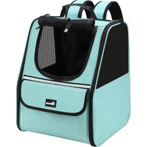imagePecute Cat Backpack Carrier Small Dog Backpack Carrier Pet Backpack Carrier for Cats Dogs Puppy Kitten Cat Carrier Bag Carrying for Travel Hiking Bike Riding Walking OutdoorMint Green