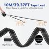 image32ft Retractable Dog Leash with Poo Bag Holder Dog Leash with 360 TangleFree Extended AntiSlip Handle ampamp Quick Brake Button Suitable for Dogs Up to 110lbs50kg in WeightBlack