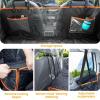 imageBack Seat Extender for Dogs 524  244in Upgraded NonSlip PU Leather Dog Car Seat Cover Foldable in The Car Hard PVC Panels Bottom Support to 330 lbs for CarsMidSize SUVSmall TruckMatte material