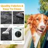 imageBack Seat Extender for Dogs 524  244in Upgraded NonSlip PU Leather Dog Car Seat Cover Foldable in The Car Hard PVC Panels Bottom Support to 330 lbs for CarsMidSize SUVSmall TruckGlossy material