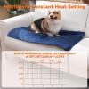 imageCat Heating Pad Safe Electric Waterproof Chew Resistant Heated Mat with Fireproof Cotton Removable Flannel Cover Soft Cosy for Cat and Small DogS 126 x 1575Constant Temp
