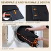 imagePecute Back Seat Extender for Dogs 528  236in Upgrade 4 Sides  Dimensional Foam Dog Car Seat Cover for Back Seat Hard Bottom Dog Bed Support to 330lbs Waterproof Scratchproof ampamp Easy to CleanBlackOrange