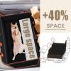 imagePecute Back Seat Extender for Dogs 528  236in Upgrade 4 Sides  Dimensional Foam Dog Car Seat Cover for Back Seat Hard Bottom Dog Bed Support to 330lbs Waterproof Scratchproof ampamp Easy to CleanBlackOrange