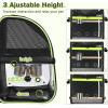 imagePecute Bird Carrier Backpack Parrots Bird Backpack with Visible Window Adjustable Height Standing Perch Feeding Cans Waterproof Pads Lightweight Foldable Birds Travel Cage for Hiking Camping