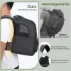 imagePecute Cat Backpack Carrier 30 Energy Saving Cat Backpack for Small Dogs Cat Carrier Backpack for Puppy Kitty Foldable Ergonomic Design Cat Backpack Travel Hiking Vet Outdoor