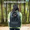 imagePecute Cat Backpack Carrier 30 Energy Saving Cat Backpack for Small Dogs Cat Carrier Backpack for Puppy Kitty Foldable Ergonomic Design Cat Backpack Travel Hiking Vet Outdoor