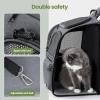 imagePecute Cat Backpack Carrier 30 Energy Saving Cat Backpack for Small Dogs Cat Carrier Backpack for Puppy Kitty Foldable Ergonomic Design Cat Backpack Travel Hiking Vet Outdoor