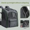 imagePecute Cat Backpack Carrier 30 Energy Saving Cat Backpack for Small Dogs Cat Carrier Backpack for Puppy Kitty Foldable Ergonomic Design Cat Backpack Travel Hiking Vet Outdoor