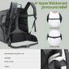 imagePecute Cat Backpack Carrier 30 Energy Saving Cat Backpack for Small Dogs Cat Carrier Backpack for Puppy Kitty Foldable Ergonomic Design Cat Backpack Travel Hiking Vet Outdoor