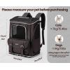 imagePecute Cat Backpack CarrierAntiGravity 30 Energy Saving Dog Backpack with Waterproof PU Leather Cat Carrier for Small DogSuitable for Climbing Hiking Traveling BrownBrown
