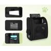 imagePecute Cat Backpack with Breathable Mesh Dog Backpack Carrier with MultiPockets Cat Carrier Backpack Comfortable Cat Backpack Carrier for Travel Hiking and Camping GrayBlackL