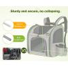 imagePecute Cat Backpack with Breathable Mesh Dog Backpack Carrier with MultiPockets Cat Carrier Backpack Comfortable Cat Backpack Carrier for Travel Hiking and Camping GrayGrey