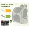 imagePecute Cat Backpack with Breathable Mesh Dog Backpack Carrier with MultiPockets Cat Carrier Backpack Comfortable Cat Backpack Carrier for Travel Hiking and Camping GrayGrayXL