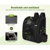 imagePecute Cat Backpack with Breathable Mesh Dog Backpack Carrier with MultiPockets Cat Carrier Backpack Comfortable Cat Backpack Carrier for Travel Hiking and Camping GrayBlackXL