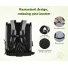 imagePecute Cat Backpack with Breathable Mesh Dog Backpack Carrier with MultiPockets Cat Carrier Backpack Comfortable Cat Backpack Carrier for Travel Hiking and Camping GrayGrayL