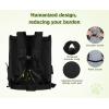 imagePecute Cat Backpack with Breathable Mesh Dog Backpack Carrier with MultiPockets Cat Carrier Backpack Comfortable Cat Backpack Carrier for Travel Hiking and Camping GrayBlackL
