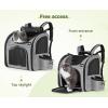 imagePecute Cat Backpack with Breathable Mesh Dog Backpack Carrier with MultiPockets Cat Carrier Backpack Comfortable Cat Backpack Carrier for Travel Hiking and Camping GrayGrey