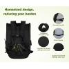 imagePecute Cat Backpack with Breathable Mesh Dog Backpack Carrier with MultiPockets Cat Carrier Backpack Comfortable Cat Backpack Carrier for Travel Hiking and Camping GrayBlackXL