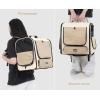 imagePecute Cat Carrier Backpack Pet Carrier Backpack Widen Large Space Stable Pet Backpack for Cat Small Dog Ventilated Pet Backpack Miniature Dachshund Bag Suitable for Hiking Camping GreyKhaki