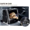 imagePecute Cat Carrier Backpack Pet Carrier Backpack Widen Large Space Stable Pet Backpack for Cat Small Dog Ventilated Pet Backpack Miniature Dachshund Bag Suitable for Hiking Camping GreyGrey