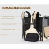 imagePecute Cat Carrier Backpack Pet Carrier Backpack Widen Large Space Stable Pet Backpack for Cat Small Dog Ventilated Pet Backpack Miniature Dachshund Bag Suitable for Hiking Camping GreyKhaki