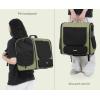 imagePecute Cat Carrier Backpack Pet Carrier Backpack Widen Large Space Stable Pet Backpack for Cat Small Dog Ventilated Pet Backpack Miniature Dachshund Bag Suitable for Hiking Camping GreyDark Green