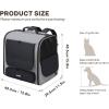 imagePecute Cat Carrier Backpack Pet Carrier Backpack Widen Large Space Stable Pet Backpack for Cat Small Dog Ventilated Pet Backpack Miniature Dachshund Bag Suitable for Hiking Camping GreyGrey