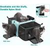 imagePecute Cat Carrier Expandable Airline Approved Cat SoftSided Carriers Breathable Pet Carriers up to 5kg12lbs Collapsible Cat Bag Carrier Great for Travel Outdoor Hiking Camping Light BlueLight Blue