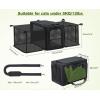 imagePecute Cat Carrier Expandable Airline Approved Cat SoftSided Carriers Breathable Pet Carriers up to 5kg12lbs Collapsible Cat Bag Carrier Great for Travel Outdoor Hiking Camping Light BlueDark Gray