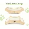 imagePecute Cat Scratcher  Natural Sisal With Solid Wooden Brackets Triangle Structure 3in1 Scratching Board Bed and Lounger for Indoor CatsDoubleSided Design SisalSisal