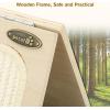 imagePecute Cat Scratcher  Natural Sisal With Solid Wooden Brackets Triangle Structure 3in1 Scratching Board Bed and Lounger for Indoor CatsTriangle Design
