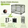 imagePecute Collapsible Dog Crate Portable Kennel for DogsM248 x 169 x 169 inch Top Access and 3Breathable Mesh Windows Indoor Outdoor Dog Cage for Room Car Travelling Camping GreyGrey