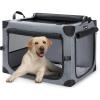 imagePecute Collapsible Dog Crate Portable Kennel for DogsM248 x 169 x 169 inch Top Access and 3Breathable Mesh Windows Indoor Outdoor Dog Cage for Room Car Travelling Camping GreyGrey