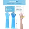 imagePecute Extended Pet Grooming Gloves Heat Resistant Cat Bathing Gloves with HighDensity Teeth Silicone Dog Bathing Gloves with Enhanced Five Finger Design for Washing Bathing and Massaging