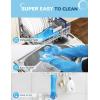 imagePecute Extended Pet Grooming Gloves Heat Resistant Cat Bathing Gloves with HighDensity Teeth Silicone Dog Bathing Gloves with Enhanced Five Finger Design for Washing Bathing and Massaging