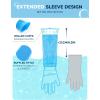 imagePecute Extended Pet Grooming Gloves Heat Resistant Cat Bathing Gloves with HighDensity Teeth Silicone Dog Bathing Gloves with Enhanced Five Finger Design for Washing Bathing and Massaging