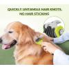 imagePecute Pet Dematting Tool 2 Pack  Double Sided Undercoat Rake ampamp Dematting Comb for Detangling Matted or Knotted Undercoat Hair Great for Medium or Longhaired Dogs ampamp CatsGreen2 pack