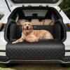 imagePecute SUV Cargo Liner for Dogs  Water Resistant Pet Cover Dog Seat Mat with Soft Cushion for SUVs Sedans with Bumper Flap Protector NonSlip 381quot x 271quot x 141quot Easy to Clean