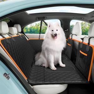 imageBack Seat Extender for Dogs 524  244in Upgraded NonSlip PU Leather Dog Car Seat Cover Foldable in The Car Hard PVC Panels Bottom Support to 330 lbs for CarsMidSize SUVSmall TruckMatte material