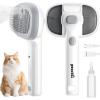 imagePecute Steam Cat Brush SelfCleaning Cat Steam Brush with 2 Water Spray Modes Large Capacity Tank Dog Brush for Shedding Massaging Grooming